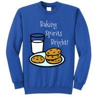 Baking Spirits Bright! Cookies And Milk Image Gift Sweatshirt