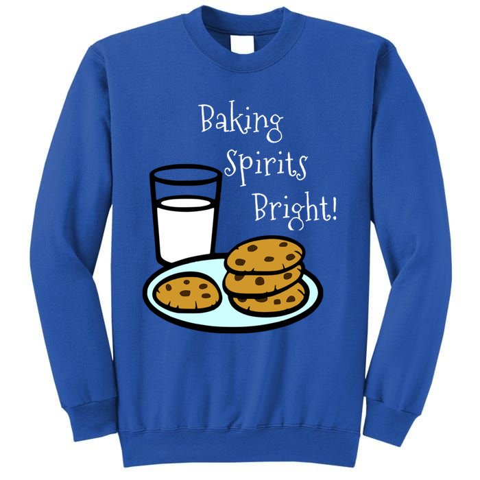 Baking Spirits Bright! Cookies And Milk Image Gift Sweatshirt