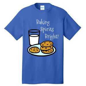 Baking Spirits Bright! Cookies And Milk Image Gift Tall T-Shirt