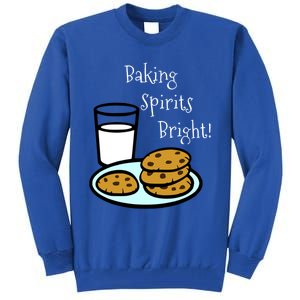 Baking Spirits Bright! Cookies And Milk Image Gift Tall Sweatshirt