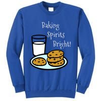 Baking Spirits Bright! Cookies And Milk Image Gift Tall Sweatshirt