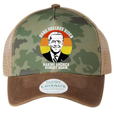 Bare Shelves Biden Making America Hungry Again Legacy Tie Dye Trucker Hat