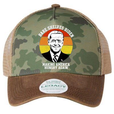 Bare Shelves Biden Making America Hungry Again Legacy Tie Dye Trucker Hat