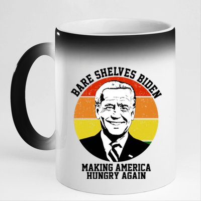 Bare Shelves Biden Making America Hungry Again 11oz Black Color Changing Mug