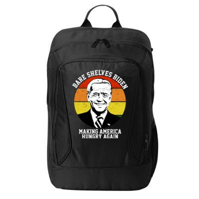 Bare Shelves Biden Making America Hungry Again City Backpack