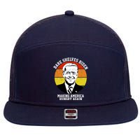 Bare Shelves Biden Making America Hungry Again 7 Panel Mesh Trucker Snapback Hat