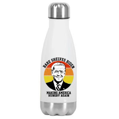 Bare Shelves Biden Making America Hungry Again Stainless Steel Insulated Water Bottle