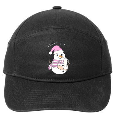 Boojee Snowman Bougie Snowman Stanley 7-Panel Snapback Hat