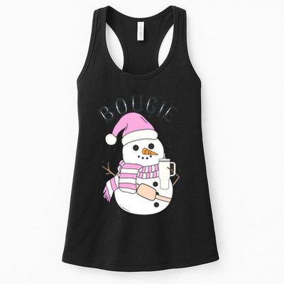 Boojee Snowman Bougie Snowman Stanley Womens Tank Top