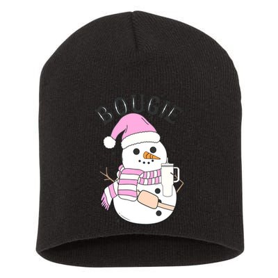 Boojee Snowman Bougie Snowman Stanley Short Acrylic Beanie