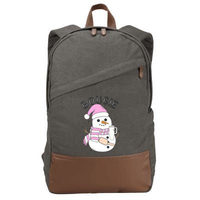 Boojee Snowman Bougie Snowman Stanley Cotton Canvas Backpack