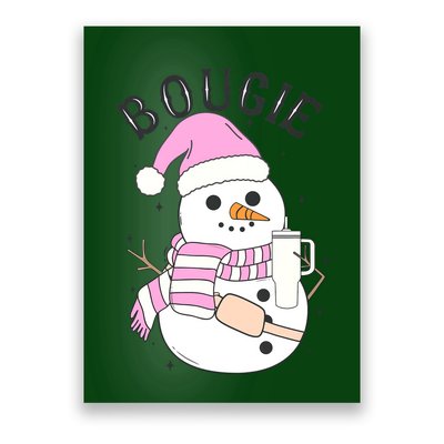 Boojee Snowman Bougie Snowman Stanley Poster
