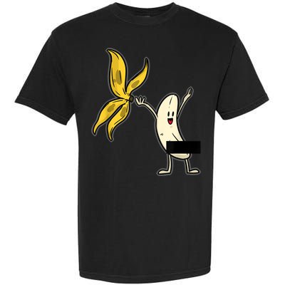 Banana Striptease Censored Naked Funny Adult Garment-Dyed Heavyweight T-Shirt