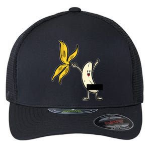 Banana Striptease Censored Naked Funny Adult Flexfit Unipanel Trucker Cap