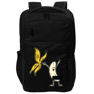 Banana Striptease Censored Naked Funny Adult Impact Tech Backpack