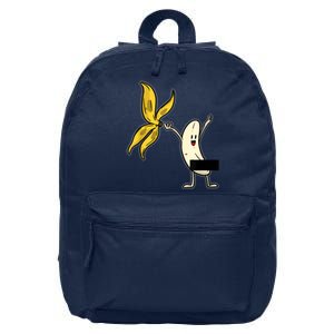 Banana Striptease Censored Naked Funny Adult 16 in Basic Backpack