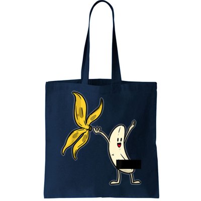 Banana Striptease Censored Naked Funny Adult Tote Bag