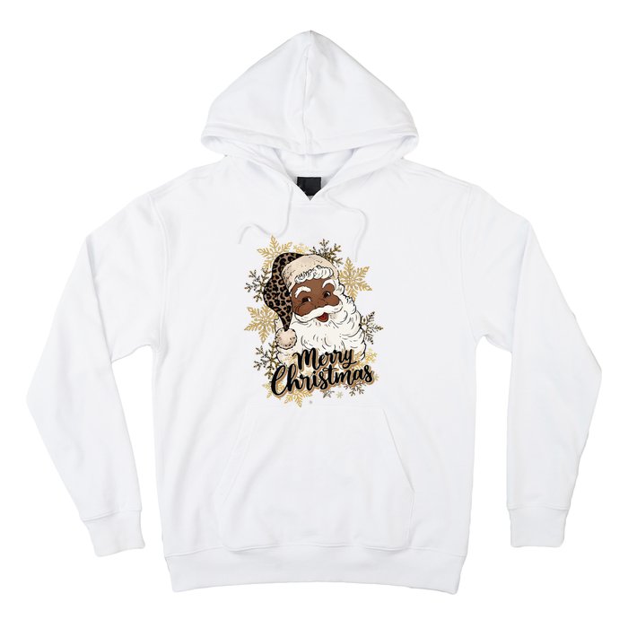 Black Santa Christmas African American Santa Hoodie