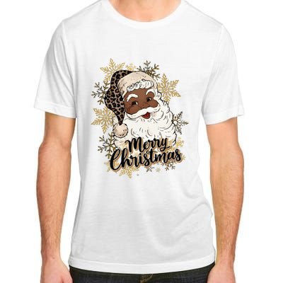 Black Santa Christmas African American Santa Adult ChromaSoft Performance T-Shirt