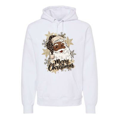 Black Santa Christmas African American Santa Premium Hoodie