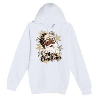 Black Santa Christmas African American Santa Premium Pullover Hoodie