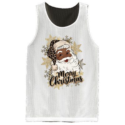 Black Santa Christmas African American Santa Mesh Reversible Basketball Jersey Tank