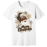 Black Santa Christmas African American Santa Premium T-Shirt