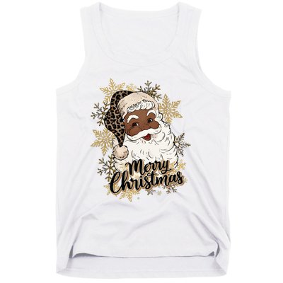 Black Santa Christmas African American Santa Tank Top