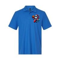 Basketball Santa Christmas Gift Softstyle Adult Sport Polo