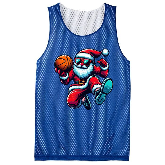 Basketball Santa Christmas Gift Mesh Reversible Basketball Jersey Tank