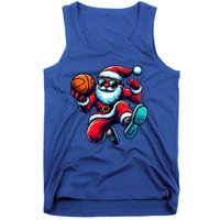 Basketball Santa Christmas Gift Tank Top