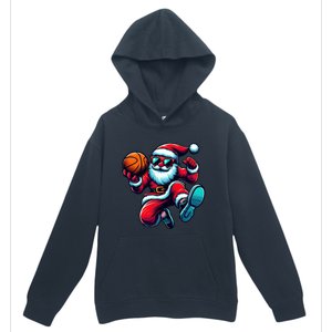 Basketball Santa Christmas Gift Urban Pullover Hoodie