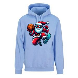 Basketball Santa Christmas Gift Unisex Surf Hoodie