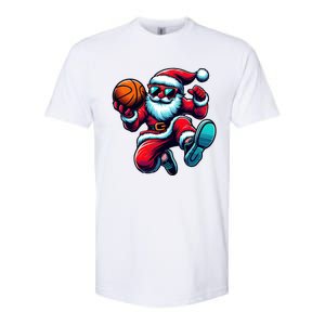 Basketball Santa Christmas Gift Softstyle CVC T-Shirt