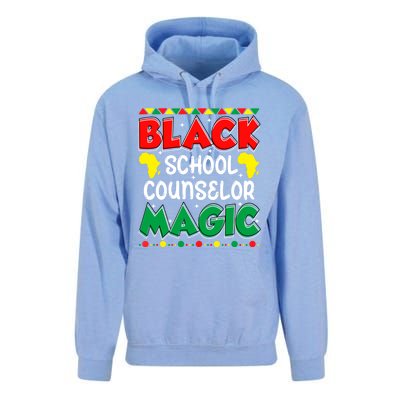 Black School Counselor Magic Black History Month Teacher Gift Unisex Surf Hoodie