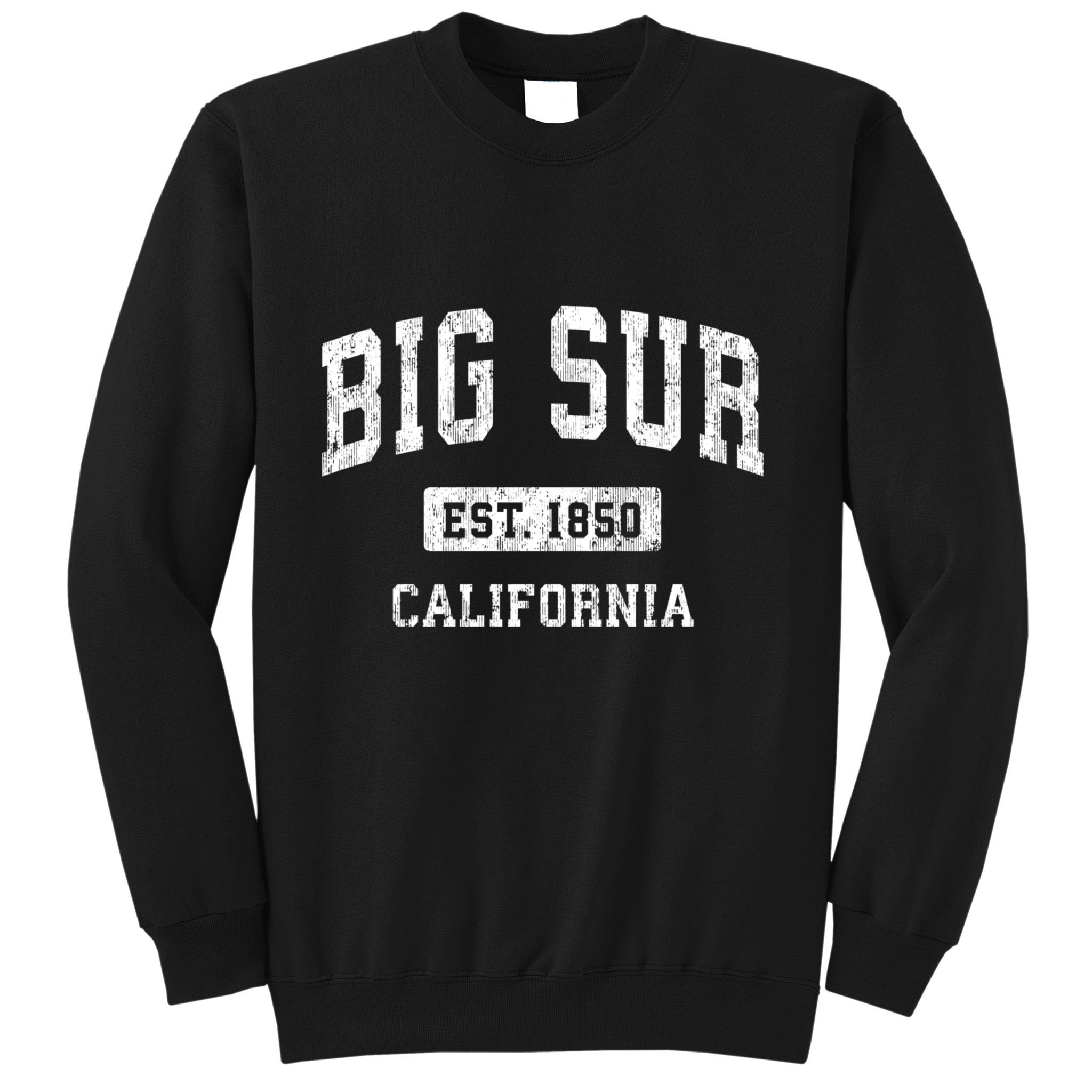 Big Sur California Ca Vintage Athletic Sports Sweatshirt