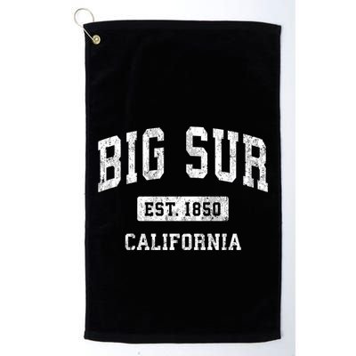Big Sur California Ca Vintage Athletic Sports Golf Towel