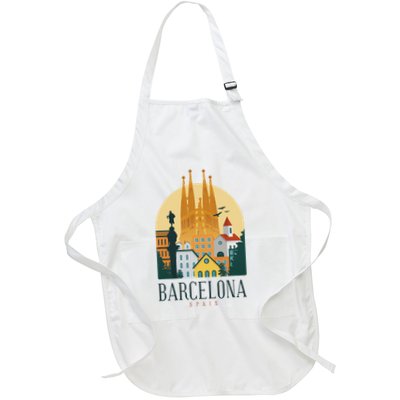 Barcelona Spain Cathedral Spanish City Souvenir Apron