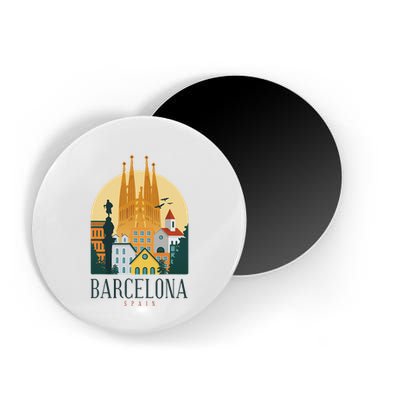 Barcelona Spain Cathedral Spanish City Souvenir Magnet