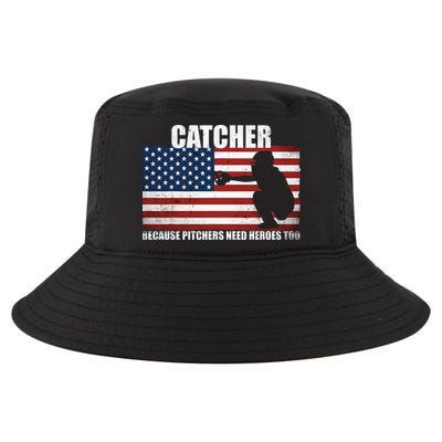 Baseball Softball Catcher because Pitchers need Heros too Cool Comfort Performance Bucket Hat