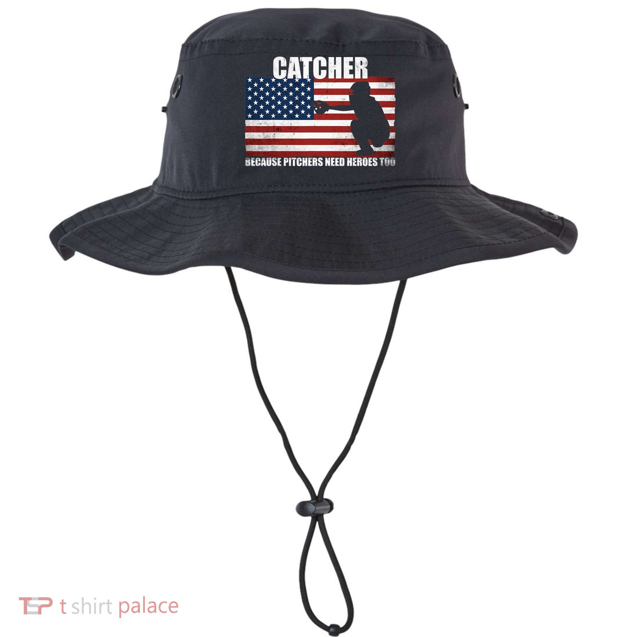 Baseball Softball Catcher because Pitchers need Heros too Bucket Hat