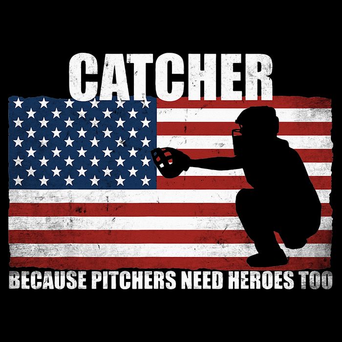Baseball Softball Catcher because Pitchers need Heros too 16 in Basic Backpack