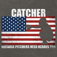 Baseball Softball Catcher because Pitchers need Heros too Cotton Canvas Backpack