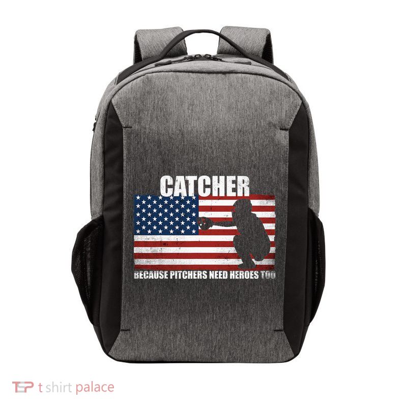 Baseball Softball Catcher because Pitchers need Heros too Vector Backpack