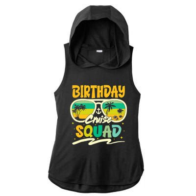 Birthday Summer Cruise Squad Party Vintage Lovers Holiday Ladies PosiCharge Tri-Blend Wicking Draft Hoodie Tank