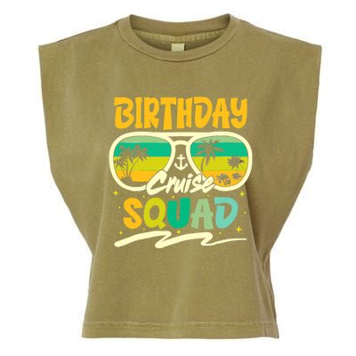 Birthday Summer Cruise Squad Party Vintage Lovers Holiday Garment-Dyed Women's Muscle Tee