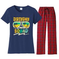 Birthday Summer Cruise Squad Party Vintage Lovers Holiday Women's Flannel Pajama Set