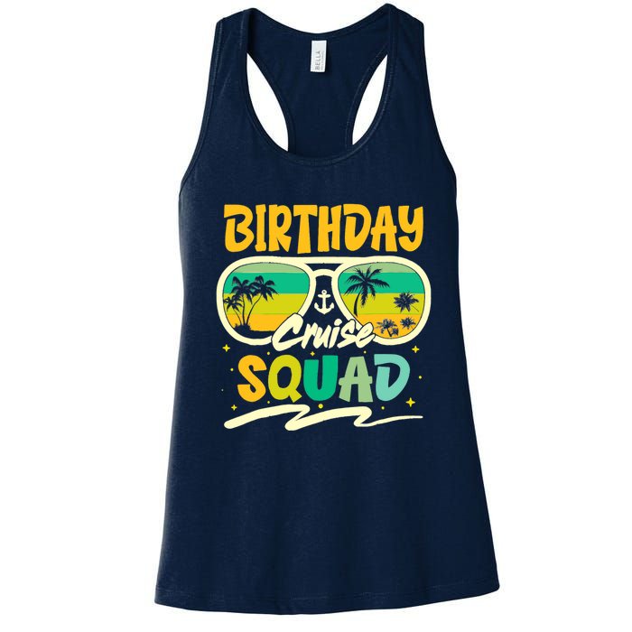 Birthday Summer Cruise Squad Party Vintage Lovers Holiday Women's Racerback Tank