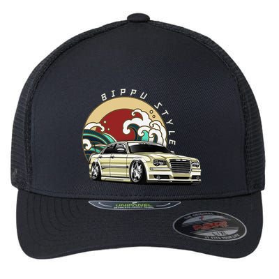 Bippu Style Car Japanese Car Culture Flexfit Unipanel Trucker Cap