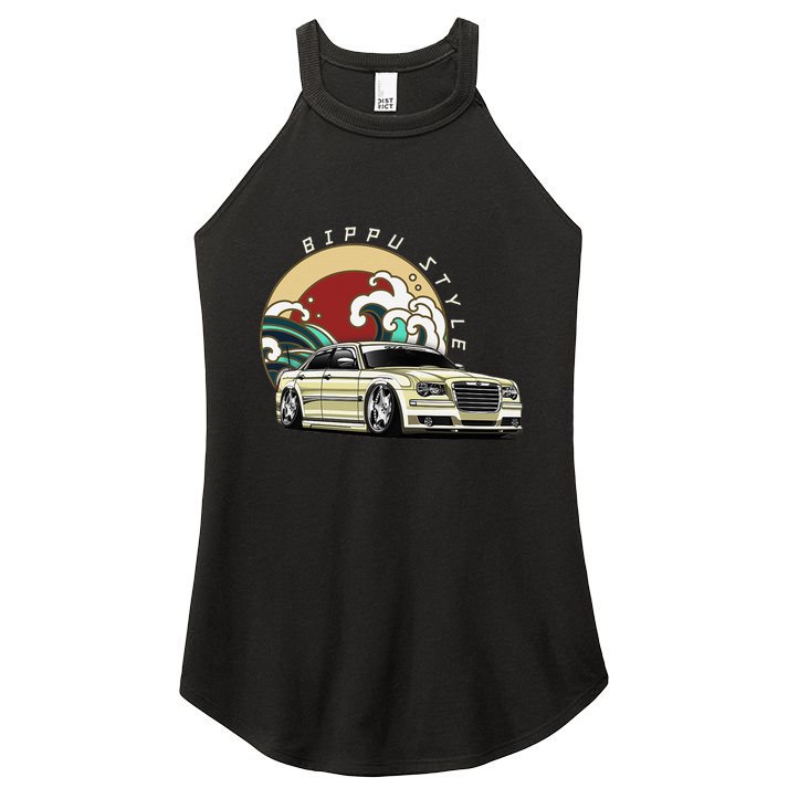 Bippu Style Car Japanese Car Culture Women's Perfect Tri Rocker Tank